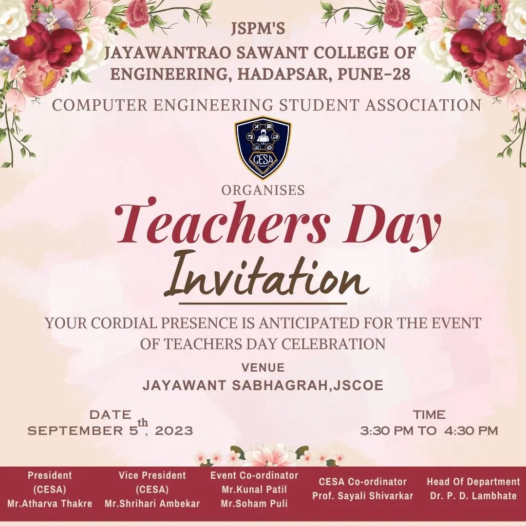 Teachers Day Celebration